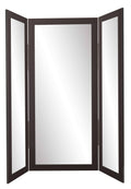 BrandtWorks Full Body Black Trifold Dressing Mirror
