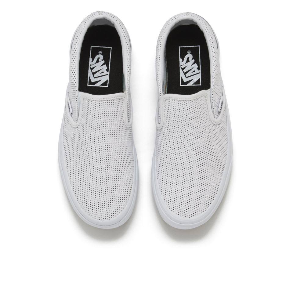 Vans Perf Leather Slip-On (White) 5.5