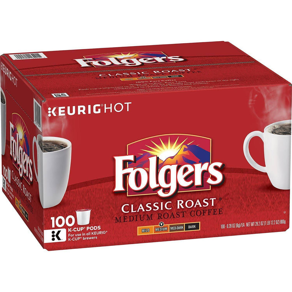 Folgers Classic roast Coffee K Cups 100 ct
