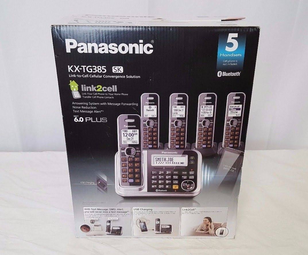 Panasonic Kx-tg785sk Dect 6.0 5-Handset Cordless Phone System