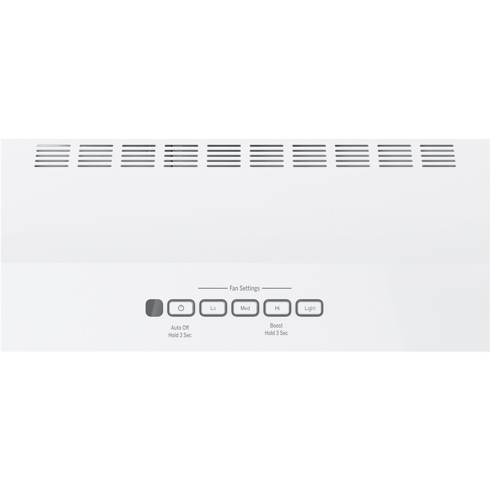 GE - 30 Convertible Range Hood - White on white
