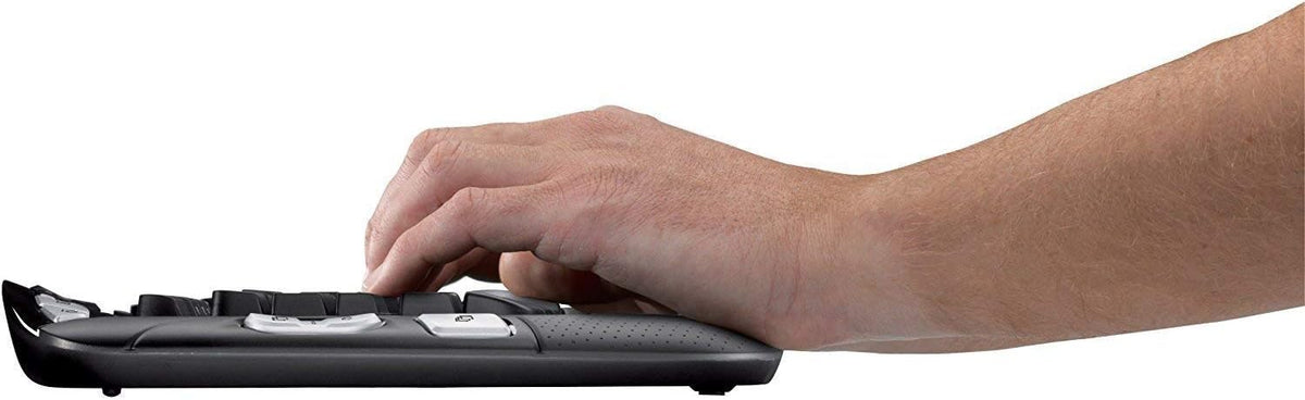 Logitech MK550 Wireless Wave K350 Keyboard and Mouse Combo ?? Includes Keyboard and Mouse, Long Battery Life, Ergonomic Wave Design with Wireless Mouse (with Mouse)