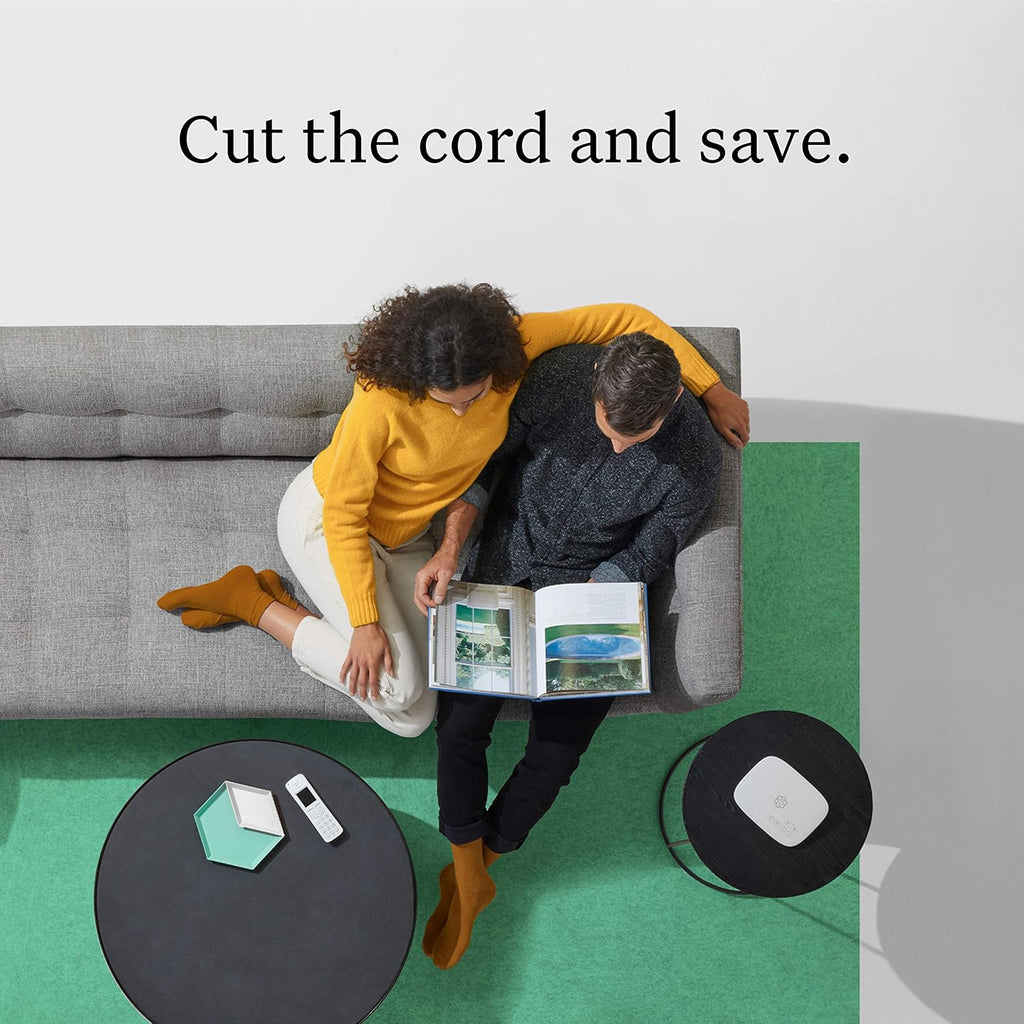 Ooma Telo Air 2 VoIP Free Home Phone Service with wireless and Bluetooth connectivity. Affordable Internet-based landline replacement. Unlimited nationwide calling. Low international rates,Black