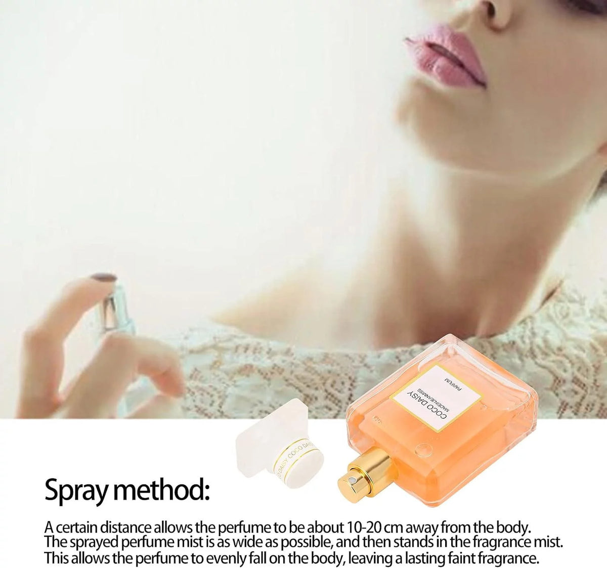 Gespout Eau De Toilette Spray For Women,Perfume Women Floral Aroma Fragrance for women,Women's Perfume Spray with Long-lasting Fragrance
