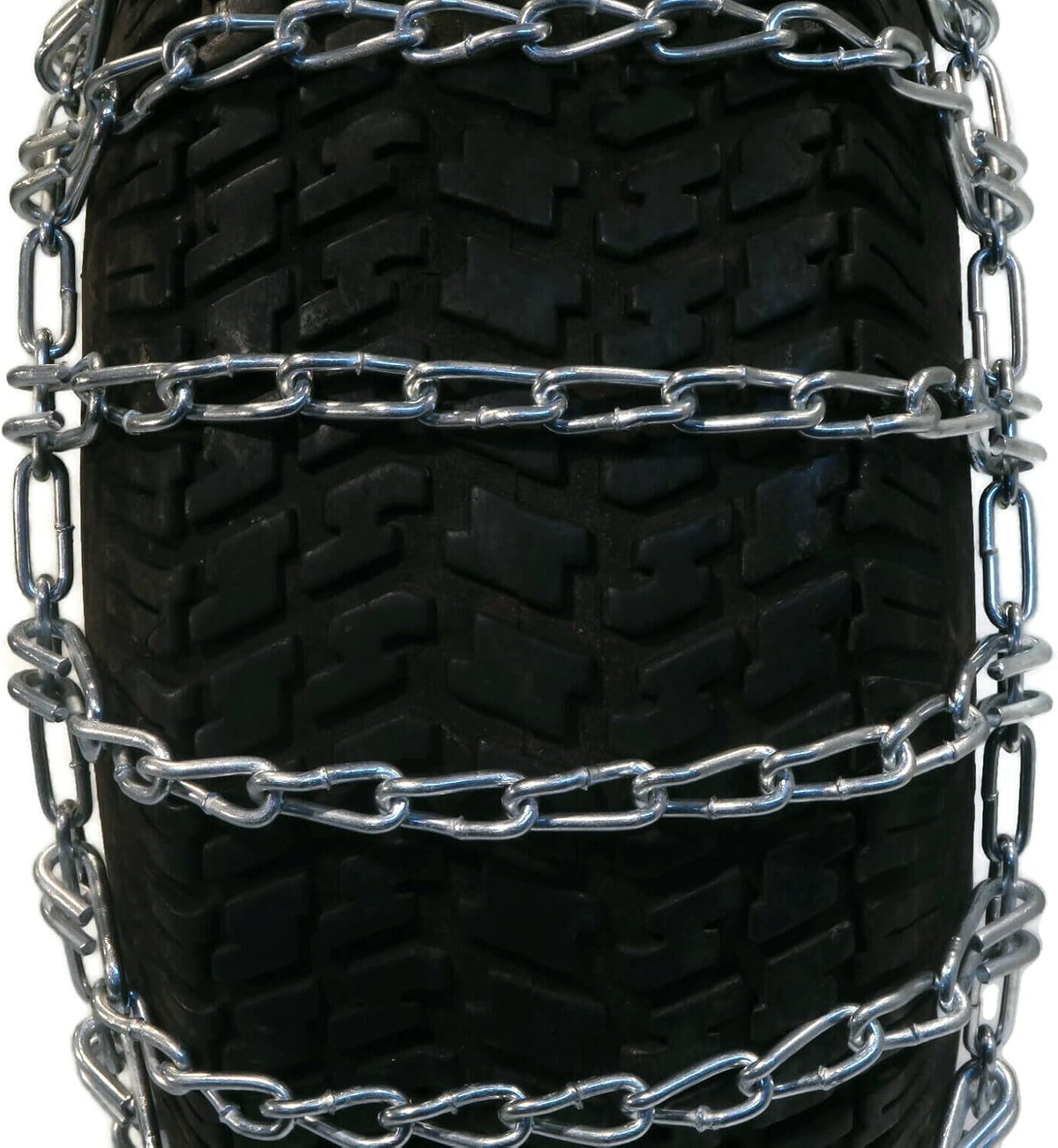 The ROP Shop Pair of 2 Link Tire Chains & Tensioners 23x10.5x12 for Snow Blowers, Lawn & Garden Tractors, Mowers & Riders, UTV, ATV, 4-Wheelers, Utility Vehicles