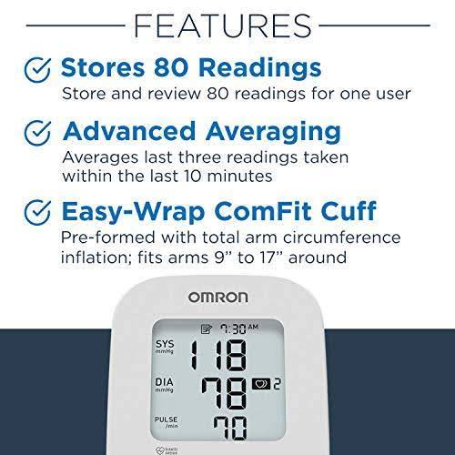 Omron Silver Blood Pressure Monitor Upper Arm Cuff Digital Bluetooth