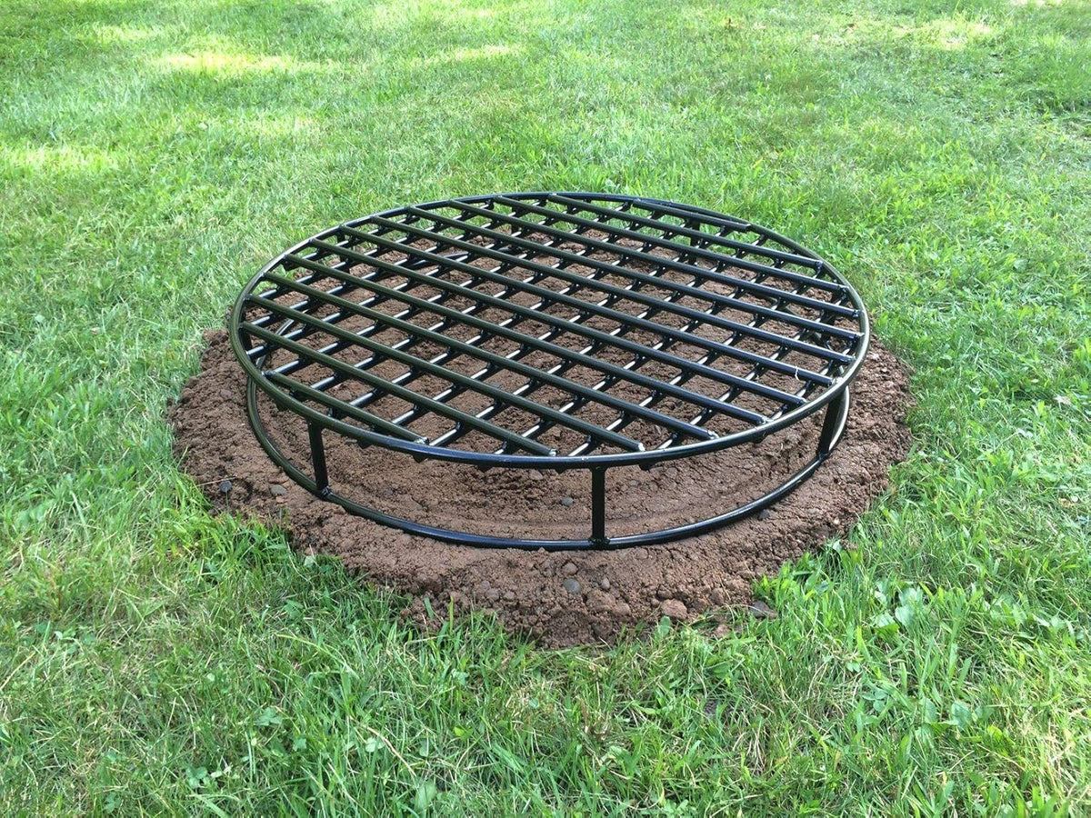 Walden Fire Pit Grate Round - 28 Premium Heavy Duty Steel Grate for Outdoor Firepits - Above Ground Fire Grate (28)