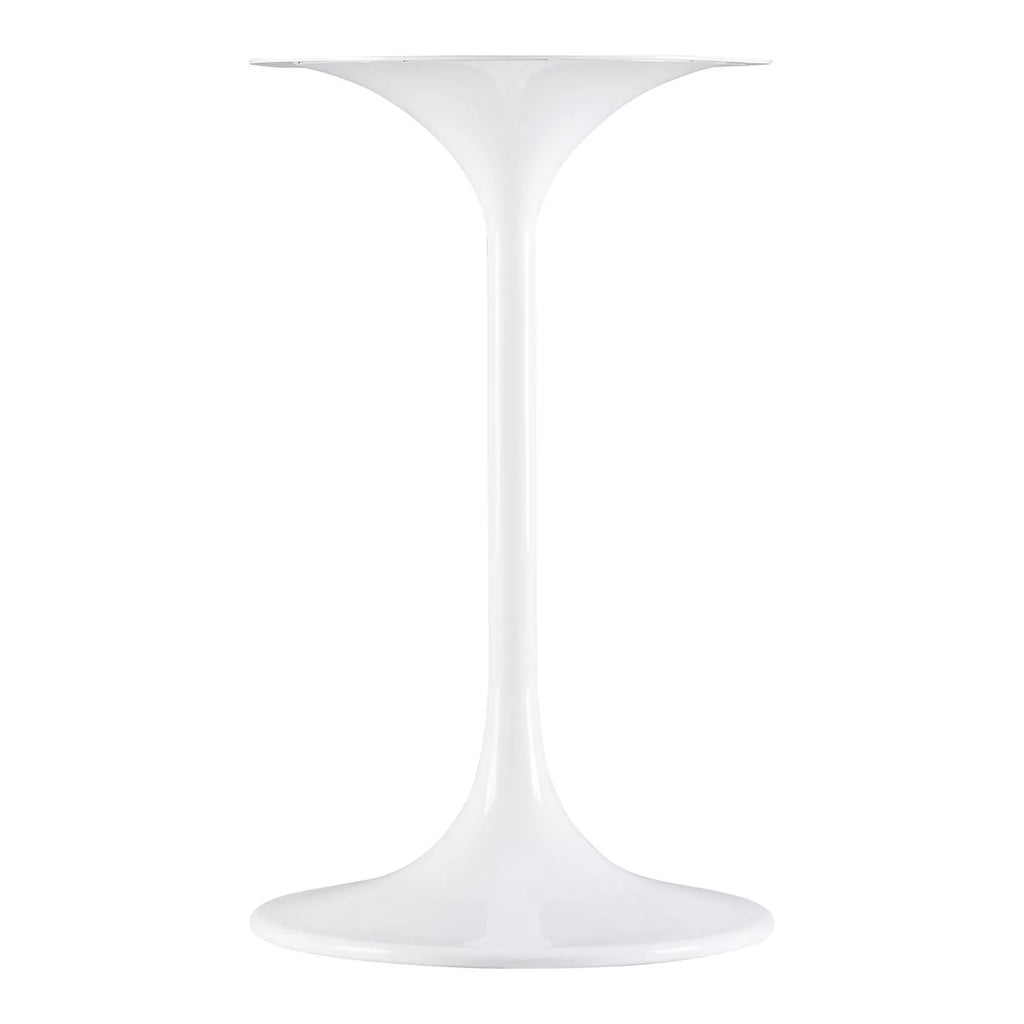Modway Lippa 20 Round Artificial Marble Side Table in White White