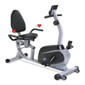 Maxkare Recumbent Exercise Bike Indoor Cycling Stationary Bike with Adjustable Seat and Resistance, Pulse Monitor and Phone Hold