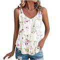 Summer Tank Top for Women 2024 Sexy Sleeveless T Shirts Trendy Floral Eyelet Camisole Tops V Neck Dressy Casual Tunic Blouses