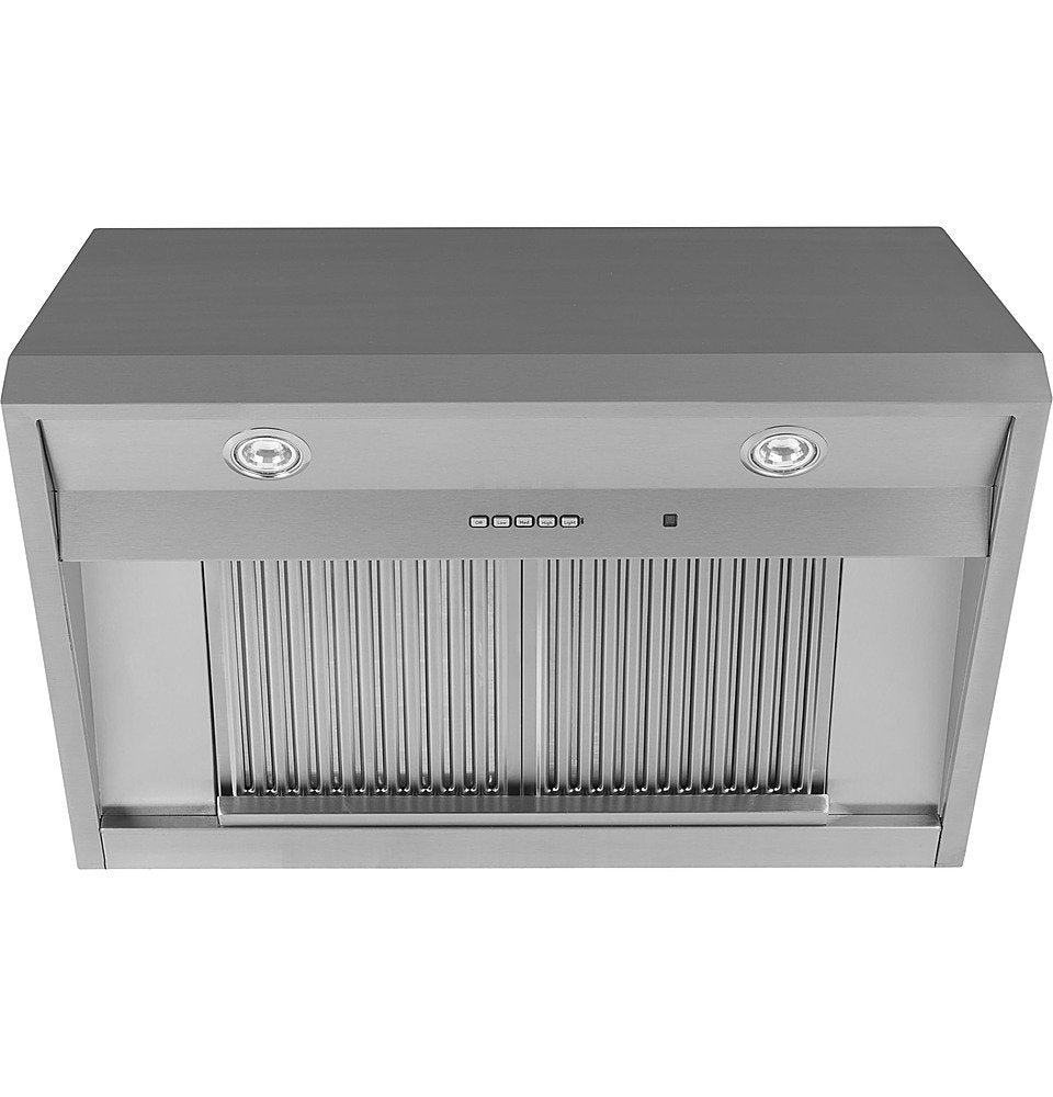 GE Profile - 36 Convertible Range Hood - Stainless steel