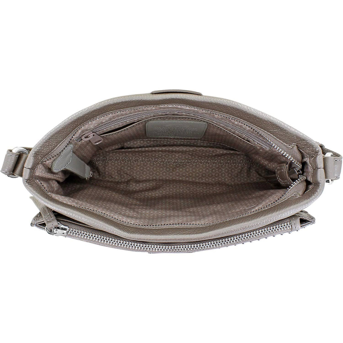 Brighton Jagger Cross Body Organizer Zinc Pearl