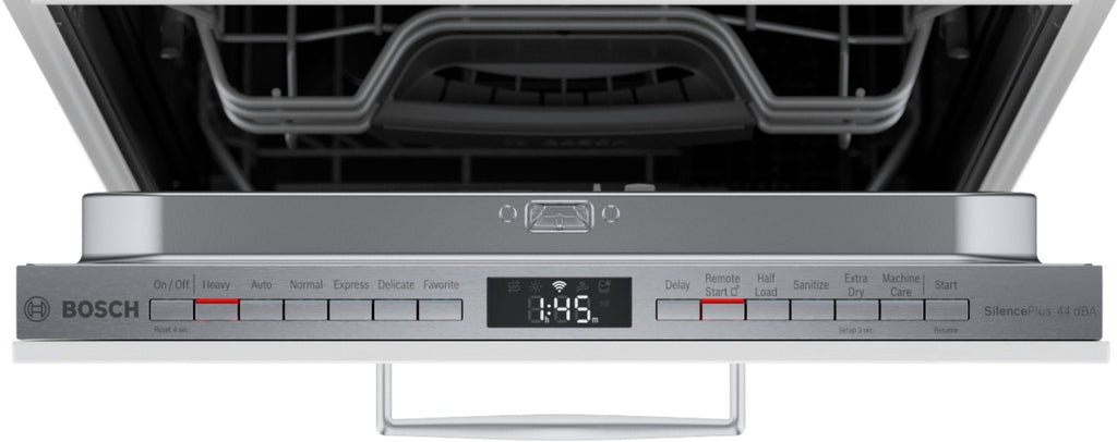 Bosch - 800 Series 18 Top Control Smart Built-In Dishwasher with 3rd Rack and 44 dBA - Custom Panel Ready