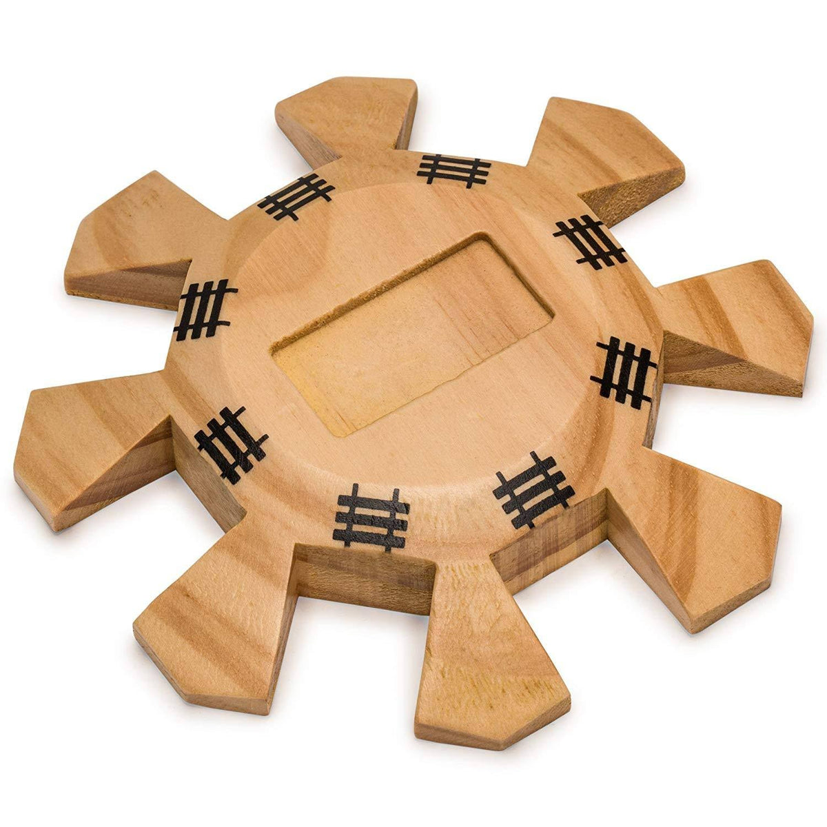 Yellow Mountain Imports - Complete Mexican Train Dominoes Set with Double 12 Dominoes Featuring Numerals, Wooden Hub, Train Mark