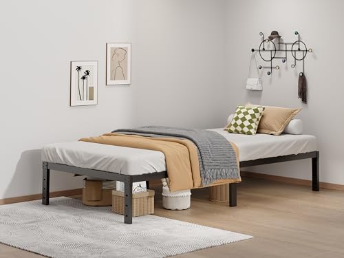 Metal Bed Frame Full Size - 14 Inch Heavy-Duty Full Platform Bed Frame No Box Spring Needed, Easy Assembly, Noise-Free, Sturdy Mattress Foundation, Underbed Storage Space