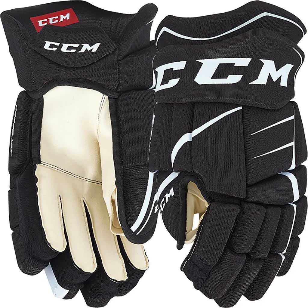 CCM JetSpeed FT350 Hockey Gloves - Senior - Navy/White - 15.0x22