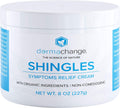Natural Shingles Treatment and Relief Cream - with Manuka Honey - Shingle Nerve Pain Ointment - Natural Moisturizer for Face and Body - Stops Shingle Breakouts, Burning, Scar, Itchy Dry Skin (8oz)