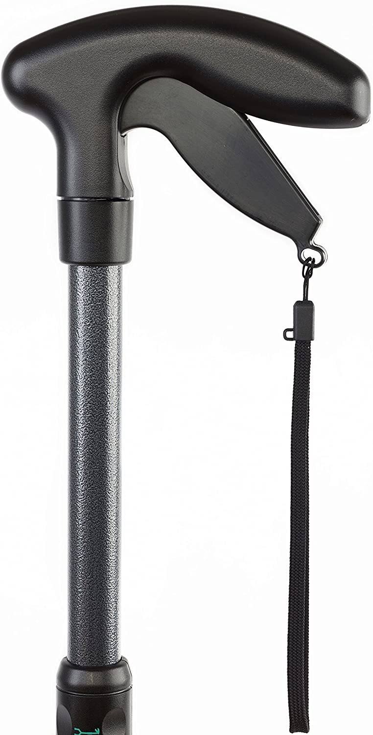 Handy Cane All-in-One Walking Aid with Built-In Reacher Grabber-Small