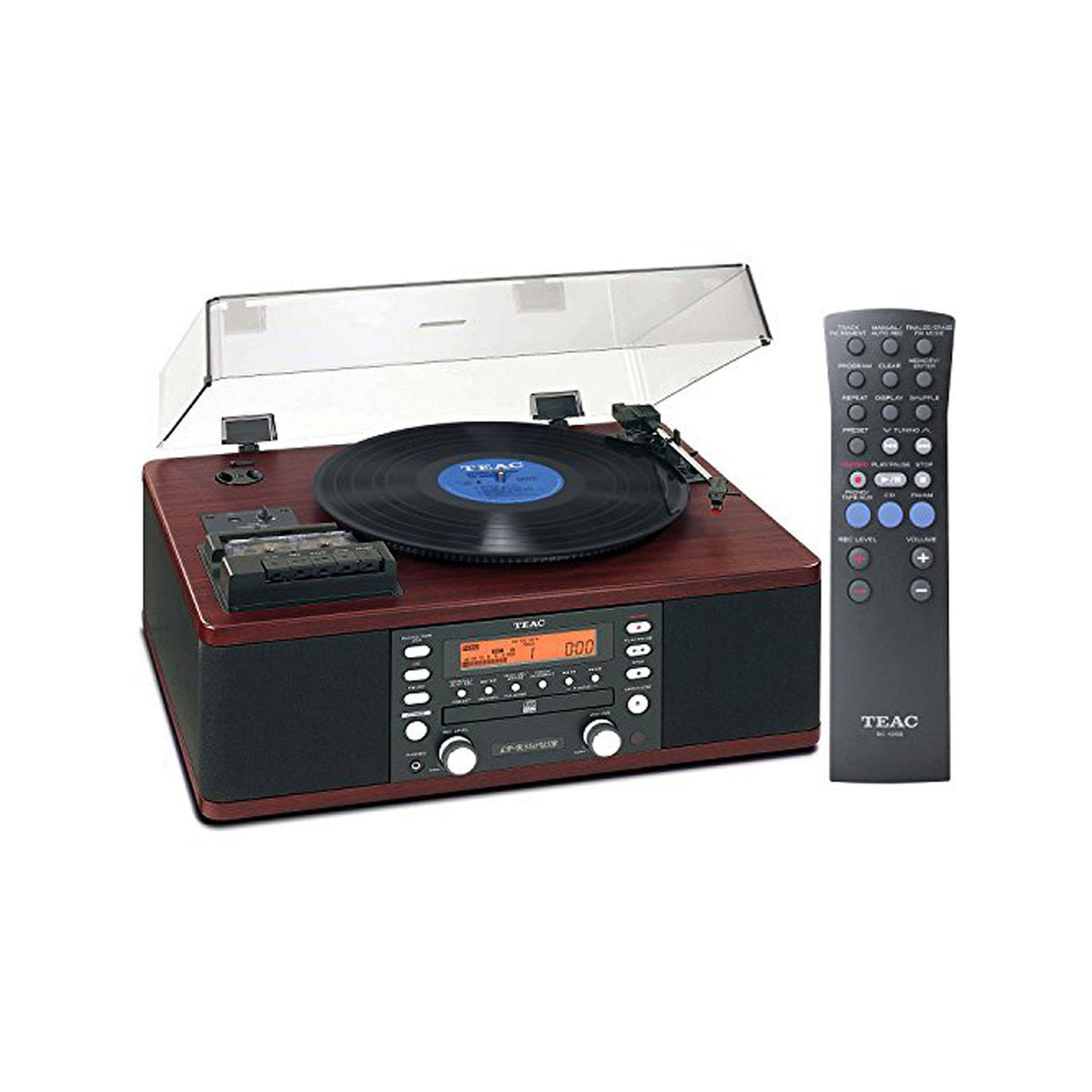 Teac Lp-r550usb CD Recorder Cassette Turntable Walnut