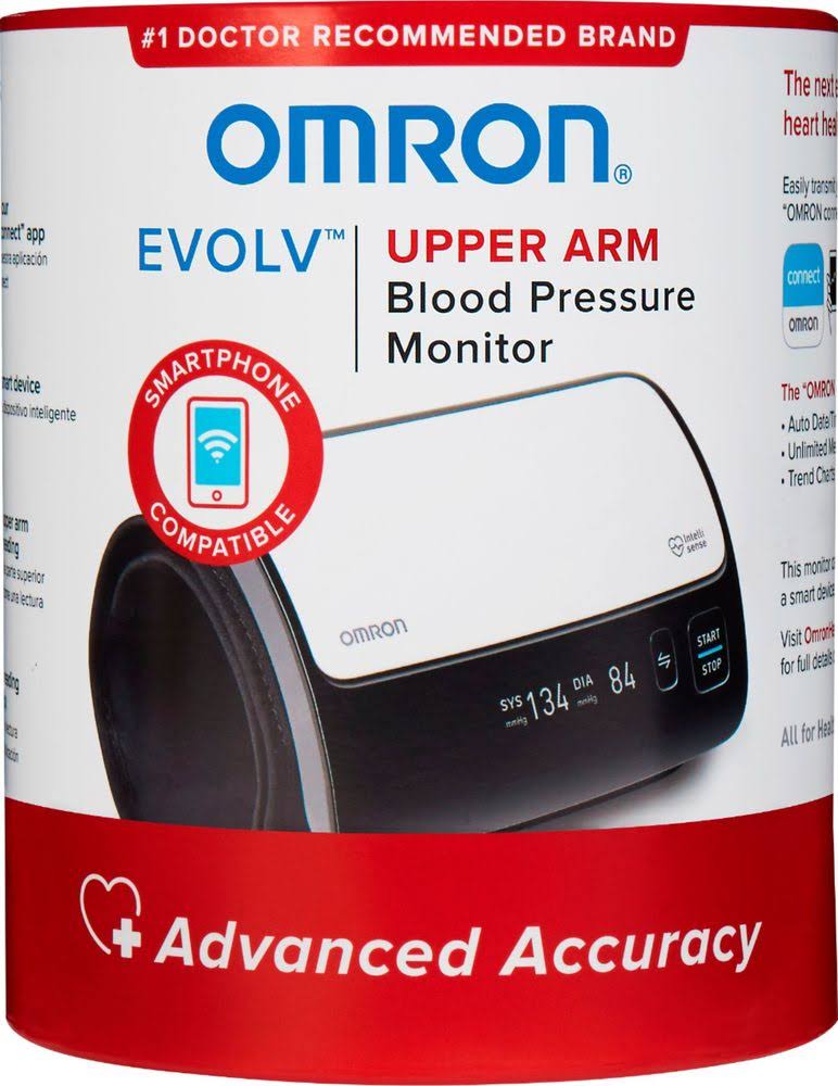 Omron - Evolv - Wireless Upper Arm Blood Pressure Monitor - Black/White