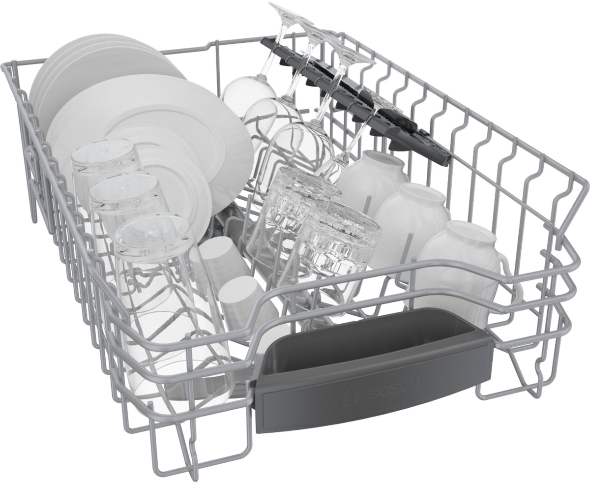 Bosch - 800 Series 18 Top Control Smart Built-In Dishwasher with 3rd Rack and 44 dBA - Custom Panel Ready