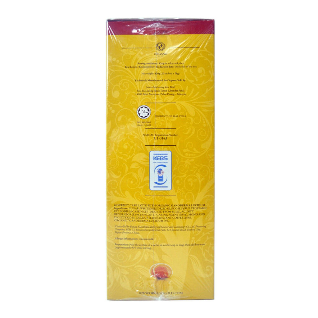 10 Boxes Organo Gold Gourmet (5) Cafe Latte (5) Black Coffee