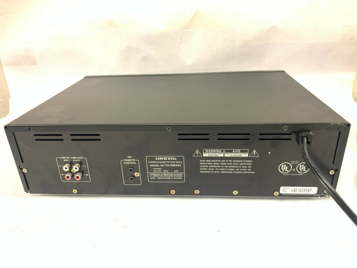 Onkyo TA-RW544 - Dual cassette deck - black