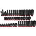 Milwaukee Shockwave Impact Duty 3/8Inch-Drive, SAE and Metric 6-Point Socket Set - 43-Piece, Model 49-66-7009