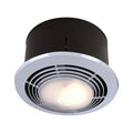Nutone Exhaust Fan, Heater, Light, and Nightlight Combo, Bathroom Ceiling Heater, 1500-Watts, 70 CFM 9093WH