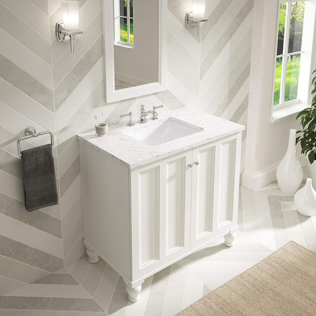 KOHLER K-20000-0 Caxton Under-Mount Bathroom Sink, White