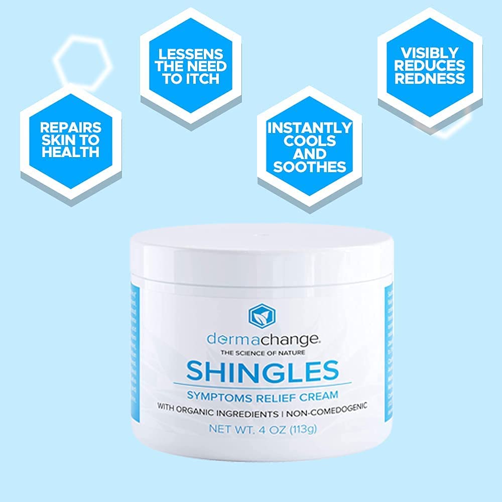 Natural Shingles Treatment and Relief Cream - with Manuka Honey - Shingle Nerve Pain Ointment - Natural Moisturizer for Face and Body - Stops Shingle Breakouts, Burning, Scar, Itchy Dry Skin (8oz)