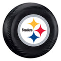 Pittsburgh Steelers Black Logo Tire Cover - Standard Size