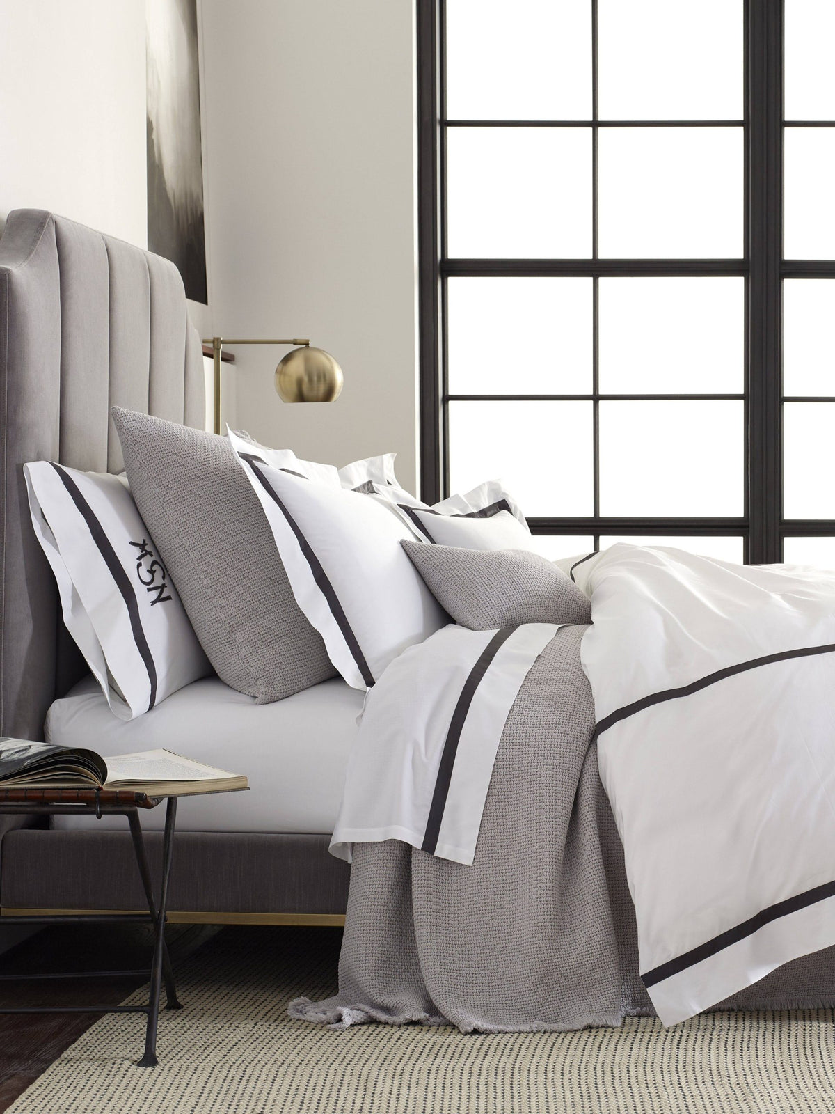 Matouk Lowell Duvet, King - Blue