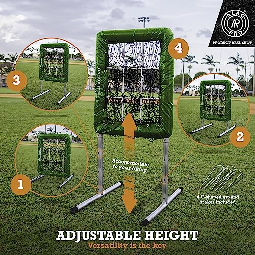 ALAGPRO? The Original 9 Hole Pitching Net with Strike Zone Pocket | Pitching Target for Baseball & Softball Pitchers