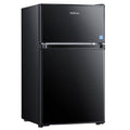Tacklife Mini Fridge with Freezer 3.1 Cu.ft, Compact Refrigerator 2 Door Low Noise, Energy Saving, LED INSIDE, Upright Fridge fo