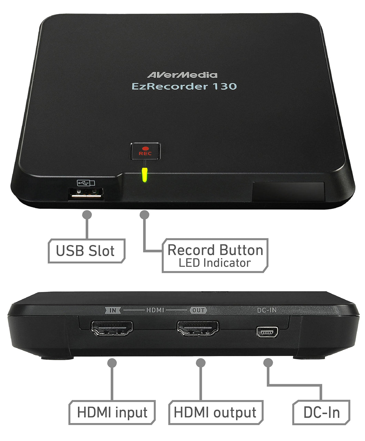 Avermedia EzRecorder, HD Video Capture High Definition HDMI Recorder, PVR, DVR, Schedule Recording (ER130)