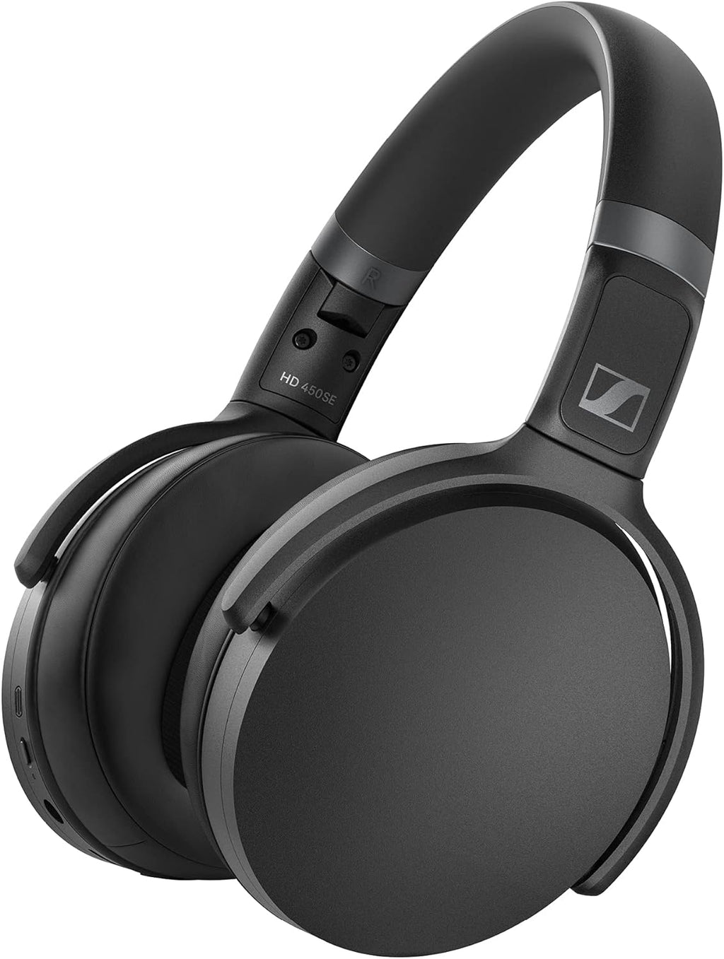 SENNHEISER HD 450BT Bluetooth 5.0 Wireless Headphone with Active Noise Cancellation - 30-Hour Battery Life, USB-C Fast Charging, Virtual Assistant Button, Foldable - Black