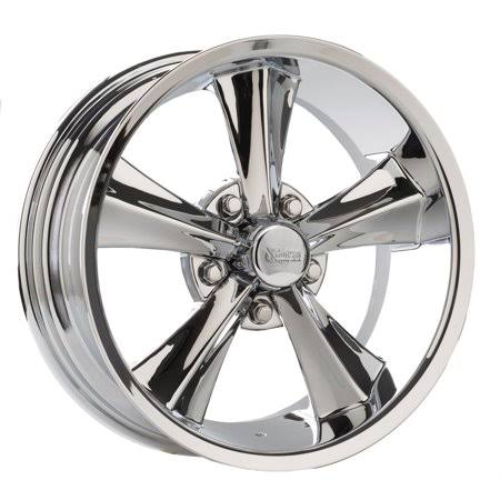 Rocket Racing R14-776142 Booster 17x7 Wheel, 5x4-3/4, 4-1/4 BS, Silver