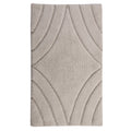 Knightsbridge Diamond 220 GSF Non Skid Back Bath Rug 17 x 24 - Ivory
