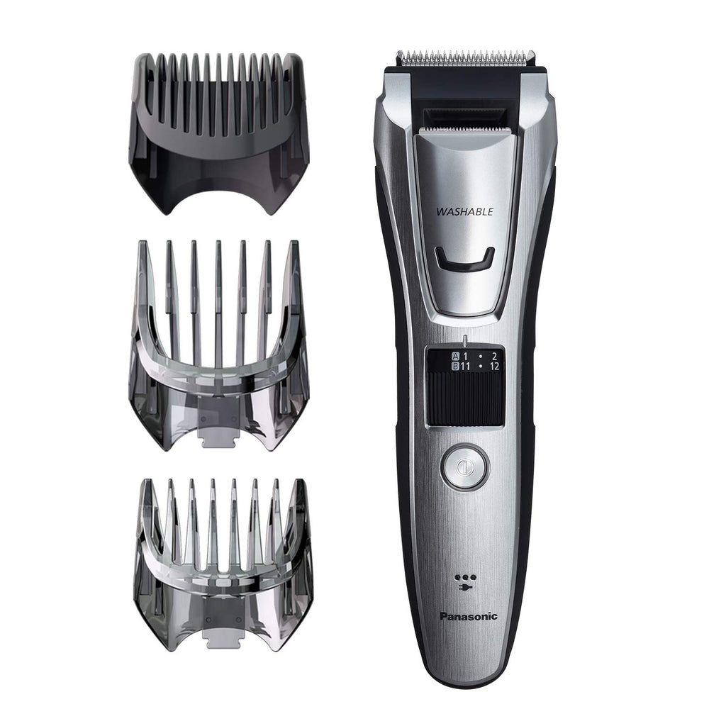 Panasonic Beard Trimmer for Men Cordless Precision Power, Hair Clipper with Comb Attachment and 19 Adjustable Settings, Washable, ER-SB40-K