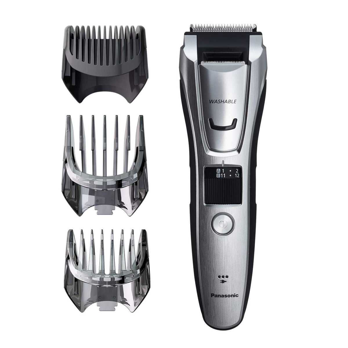 Panasonic Beard Trimmer for Men Cordless Precision Power, Hair Clipper with Comb Attachment and 19 Adjustable Settings, Washable, ER-SB40-K