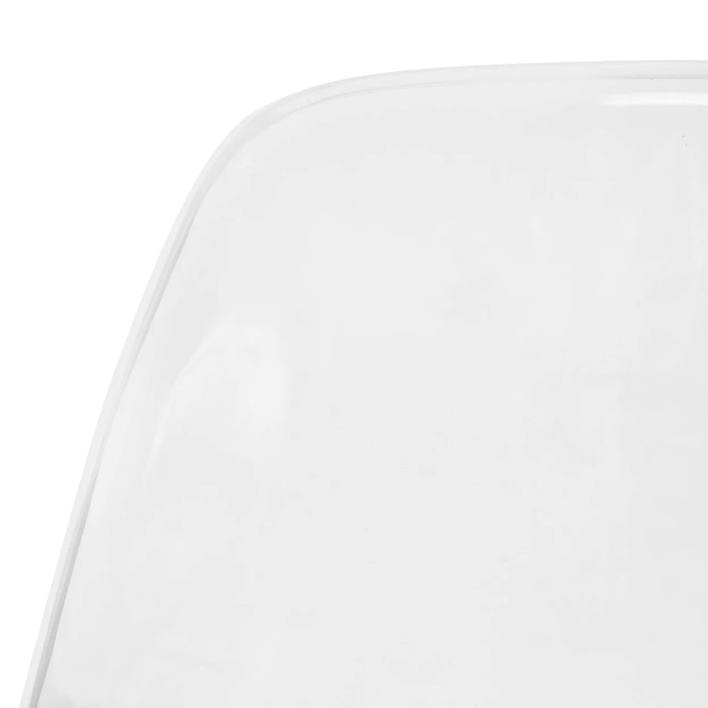 Dover Molded Side Chair with Acrylic Base, Set of 4 - Clear