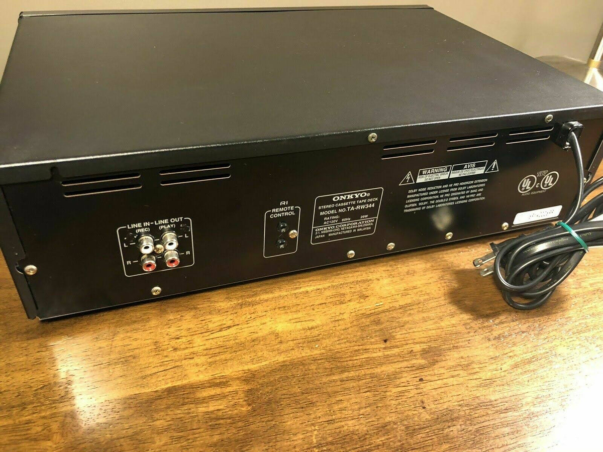 Onkyo TA-RW544 - Dual cassette deck - black