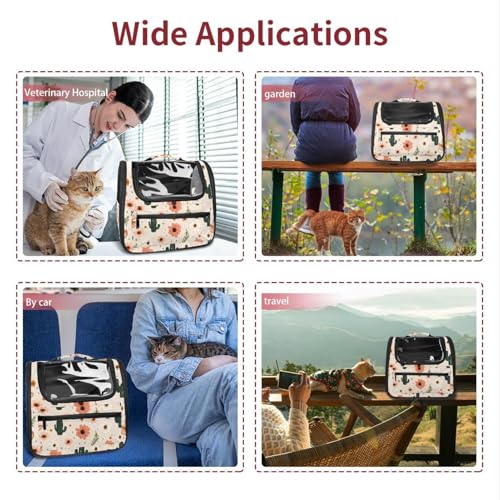 Halloween Pet Carrier Airline Approved Pet Carrier Bag Dog Carrier for Small Medium Cats Dogs Puppies Kitten