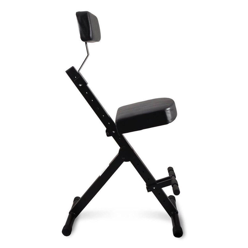 Pyle PKST70 - Musician Performer Chair Seat Stool, Durable, Portable, Adjustable