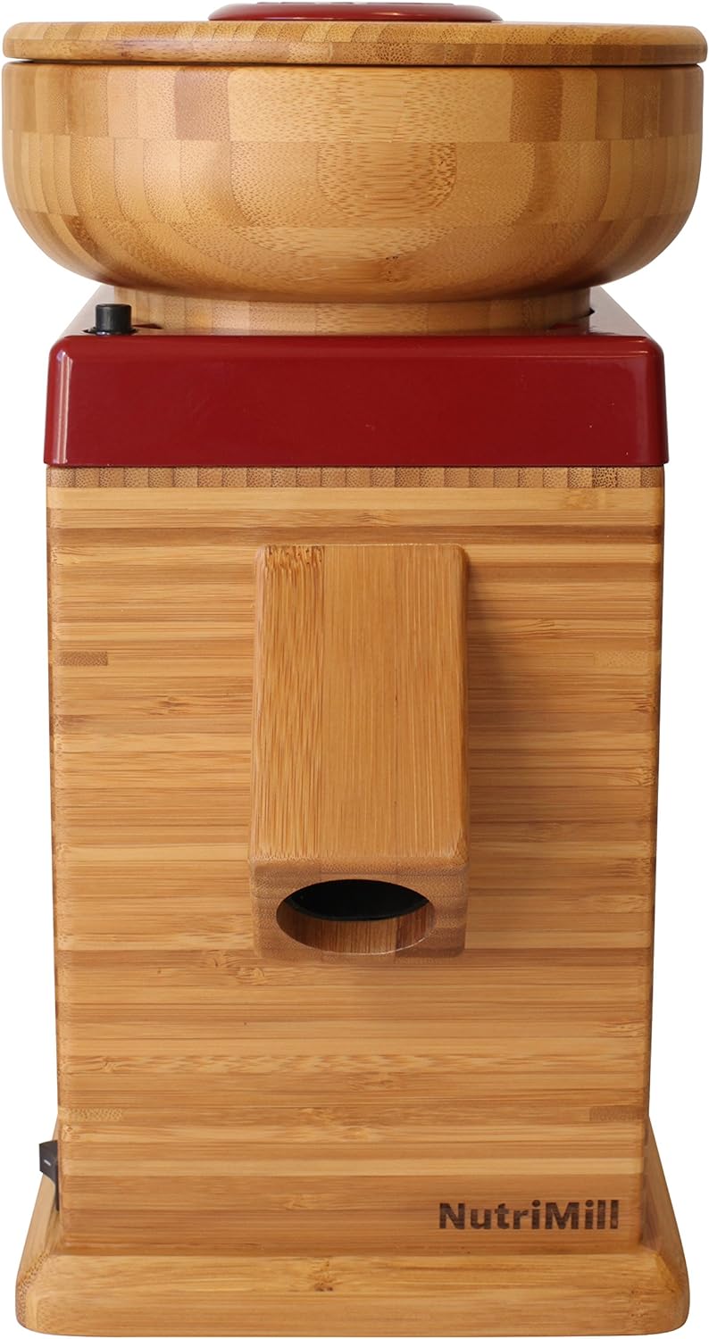 NutriMill Harvest Stone Grain Mill, 450 Watt - Red