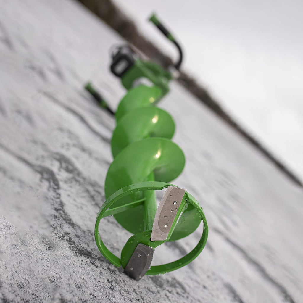 ION ICE FISHING G1 8 Electric Power Ice Fishing Auger with High Performance 4Ah 40V MAX Gen 1 Lithium-Ion Battery Green/Black