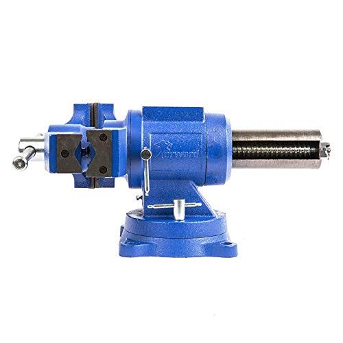 Forward DT08125A 5-Inch Heavy Duty Bench Vise 360-Degree Swivel Base and Head with Anvil (5x22)