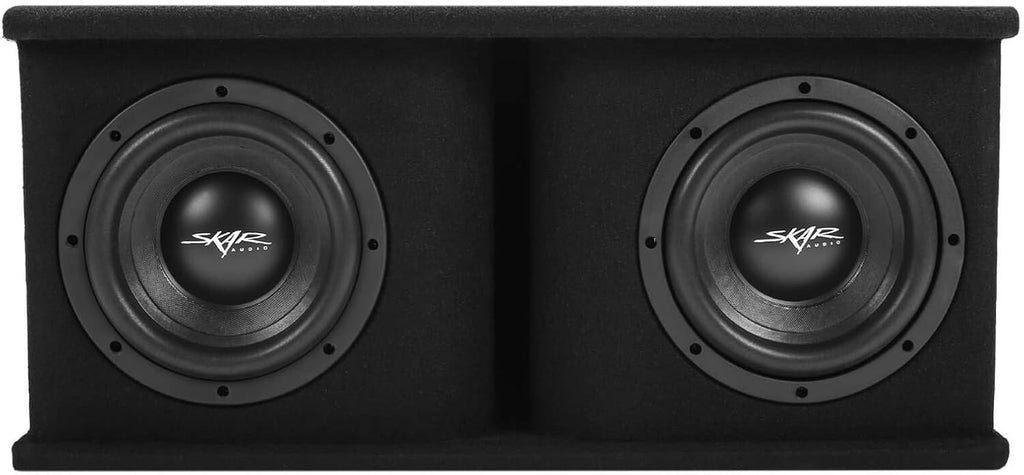 Skar Audio Dual 12 Complete 2,400 Watt SDR Series Subwoofer Bass Package - Includes Loaded Enclosure with Amplifier
