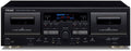 Teac Double Cassette Deck (Black) W-1200-B
